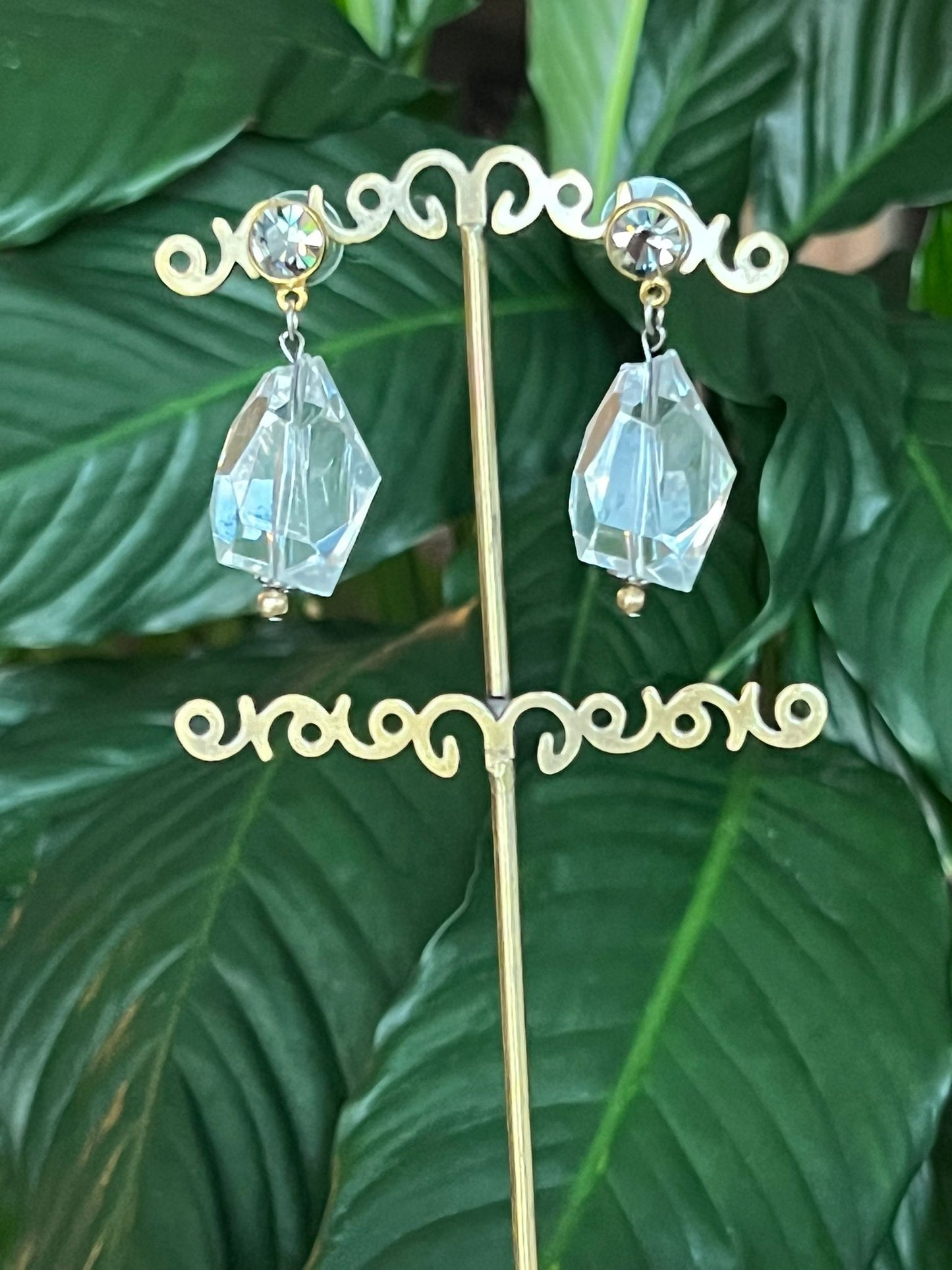 Crystal Moon Earrings
