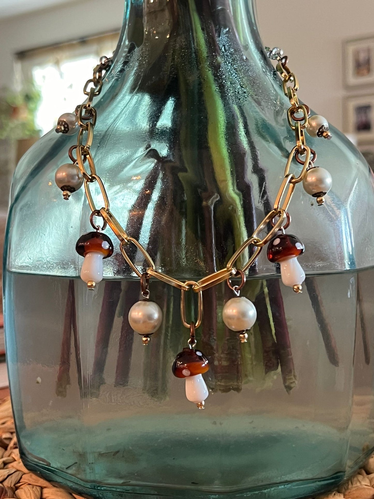 Mushroom Necklace