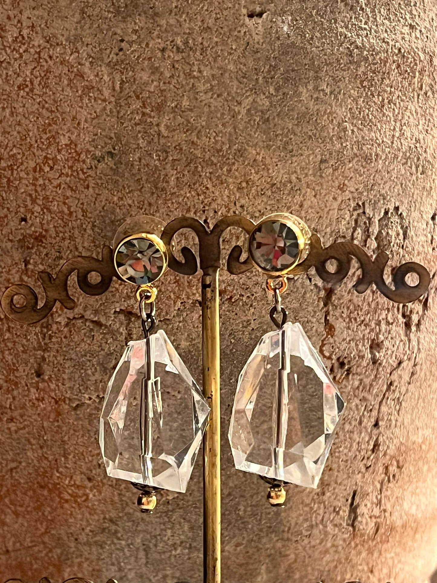 Crystal Moon Earrings